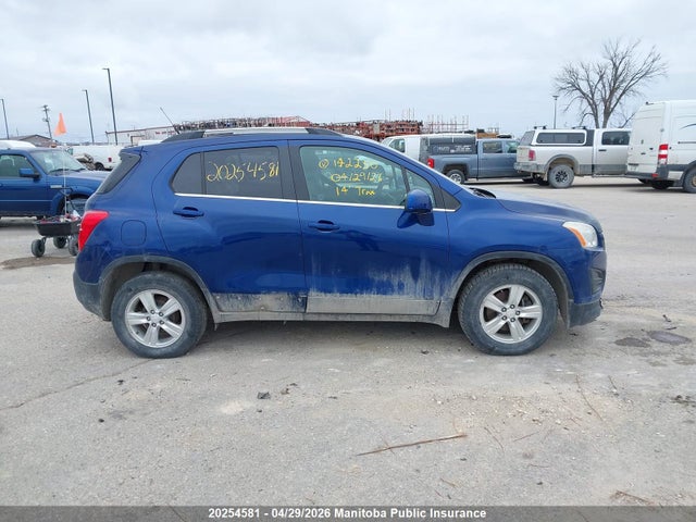 2014 Chevrolet Trax Lt მანქანა იყიდება აუქციონზე, vin: 3GNCJLSB2EL142250, აუქციონის ნომერი: 20254581