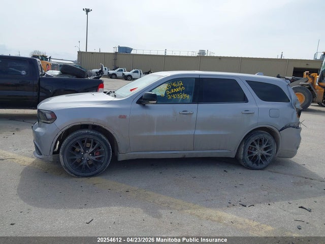 20254612 :رقم المزاد ، 1C4SDJCT2GC403334 vin ، 2016 Dodge Durango R/t مزاد بيع