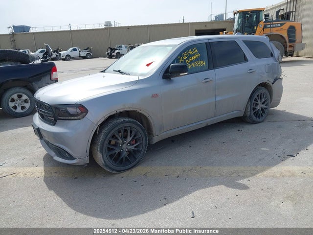 20254612 :رقم المزاد ، 1C4SDJCT2GC403334 vin ، 2016 Dodge Durango R/t مزاد بيع