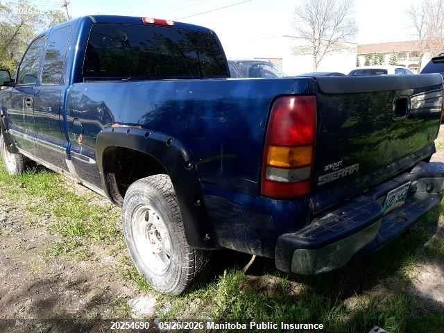 Продаж на аукціоні авто 2002 Gmc Sierra 1500 Ext Cab, vin: 2GTEK19V121307205, номер лоту: 20254690