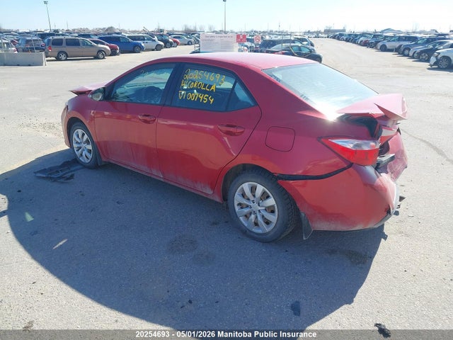 2014 Toyota Corolla S მანქანა იყიდება აუქციონზე, vin: 2T1BURHE8EC007454, აუქციონის ნომერი: 20254693