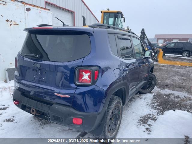 Aukcja sprzedaży 2016 Jeep Renegade Trailhawk, vin: ZACCJBCT4GPE24569, numer aukcji: 20254817