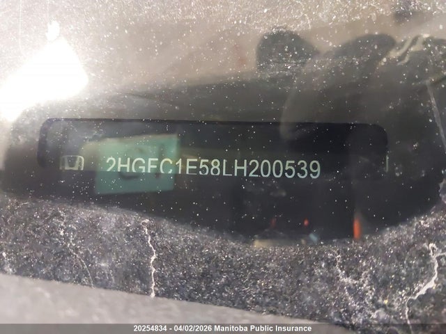 2HGFC1E58LH200539 Honda Civic Si Si