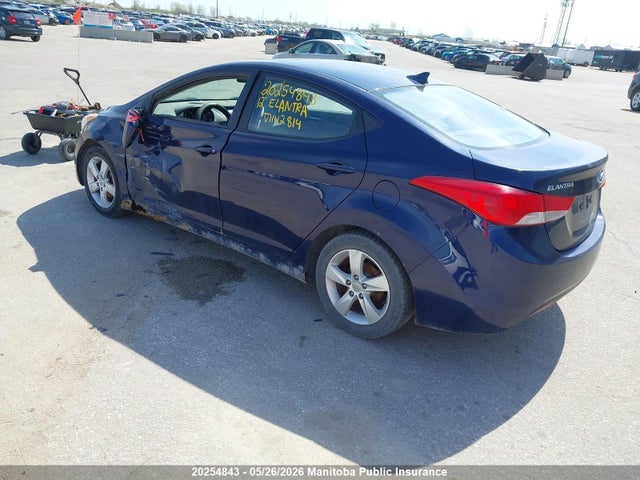 20254843 :رقم المزاد ، 5NPDH4AE1CH142814 vin ، 2012 Hyundai Elantra Gls مزاد بيع