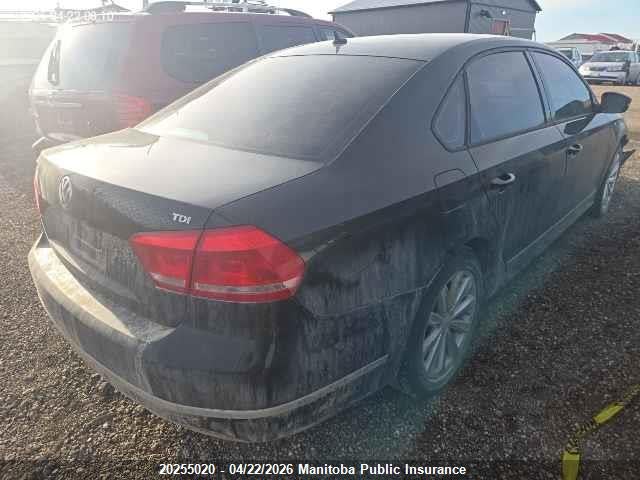 20255020 :رقم المزاد ، 1VWAN7A38CC077917 vin ، 2012 Volkswagen Passat 2.0 Tdi مزاد بيع