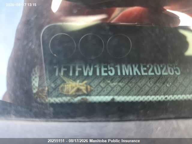 Ford F150 Xlt Supercrew 2021 1FTFW1E51MKE20265 Image 9