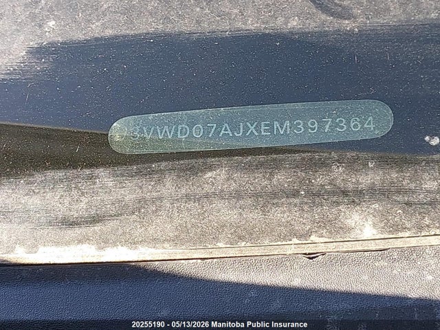 3VWD07AJXEM397364 Volkswagen Jetta 1.8 Tsi