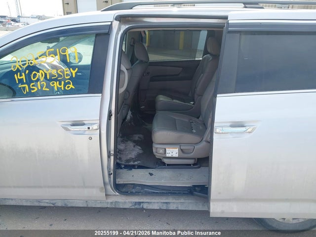 Aukcja sprzedaży 2014 Honda Odyssey Ex-l, vin: 5FNRL5H66EB512942, numer aukcji: 20255199
