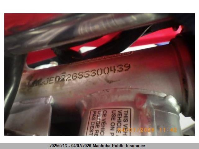 LALJE0226S3300439 Honda Crf110 F