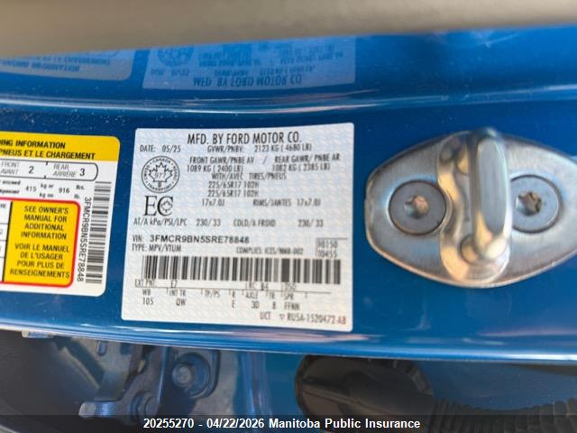 3FMCR9BN5SRE78848 Ford Bronco Sport Big Bend Big Bend