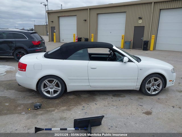 2008 Audi A4 2.0t Quattro Cabriolet მანქანა იყიდება აუქციონზე, vin: WAUDF48H68K014919, აუქციონის ნომერი: 20255329