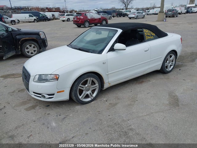 2008 Audi A4 2.0t Quattro Cabriolet მანქანა იყიდება აუქციონზე, vin: WAUDF48H68K014919, აუქციონის ნომერი: 20255329