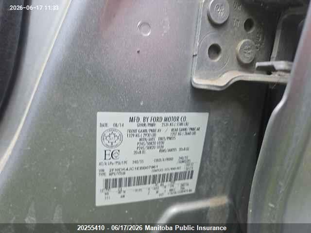 Ford EDGE SEL 2014 2FMDK4JC1EBB07961 Image 9