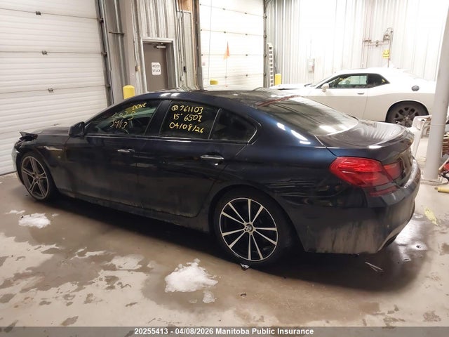 20255413 :رقم المزاد ، WBA6B4C58FD761103 vin ، 2015 Bmw 650i Xdrive Gran Coupe مزاد بيع