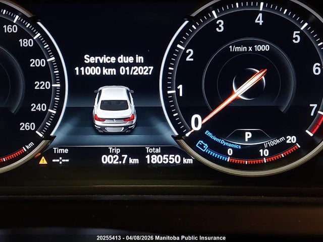 20255413 :رقم المزاد ، WBA6B4C58FD761103 vin ، 2015 Bmw 650i Xdrive Gran Coupe مزاد بيع