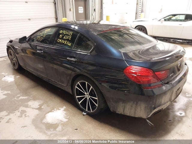20255413 :رقم المزاد ، WBA6B4C58FD761103 vin ، 2015 Bmw 650i Xdrive Gran Coupe مزاد بيع
