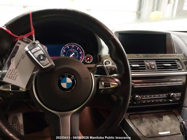 20255413 :رقم المزاد ، WBA6B4C58FD761103 vin ، 2015 Bmw 650i Xdrive Gran Coupe مزاد بيع