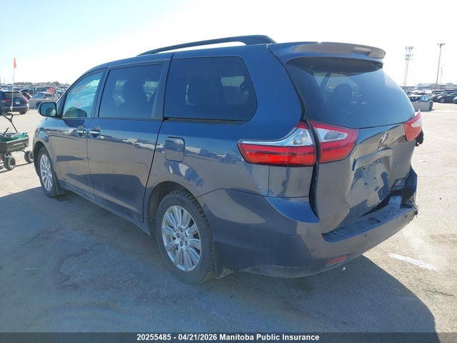 20255485 :رقم المزاد ، 5TDDZ3DC9HS156298 vin ، 2017 Toyota Sienna Xle V6 مزاد بيع
