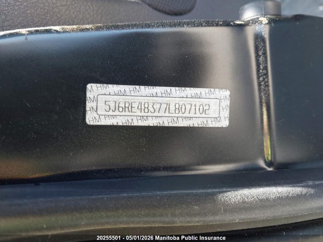 Aukcja sprzedaży 2007 Honda Cr-v Lx, vin: 5J6RE48377L807102, numer aukcji: 20255501