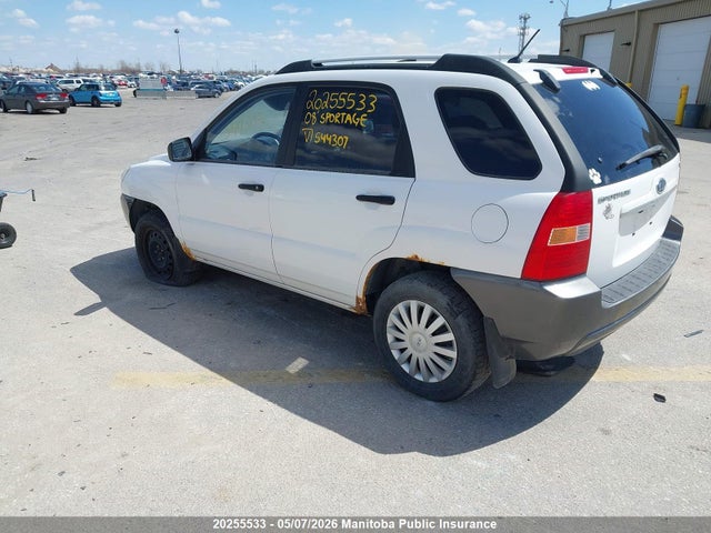 Aukcja sprzedaży 2008 Kia Sportage Lx, vin: KNDJF722887544307, numer aukcji: 20255533