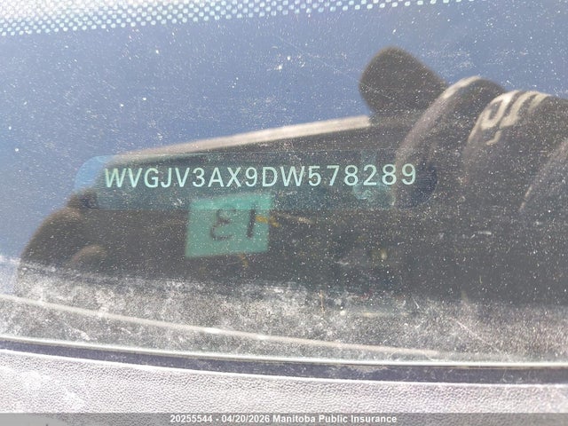 Продажа на аукционе авто 2013 Volkswagen Tiguan 2.0 Tsi, vin: WVGJV3AX9DW578289, номер лота: 20255544