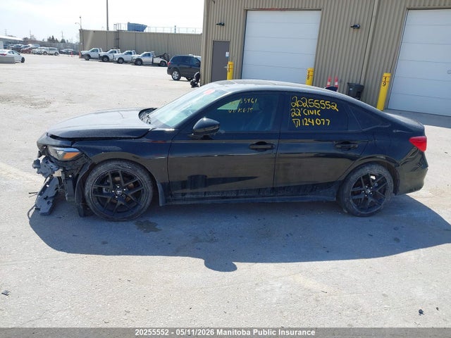 20255552 :رقم المزاد ، 2HGFE2F58NH124077 vin ، 2022 Honda Civic Sport مزاد بيع