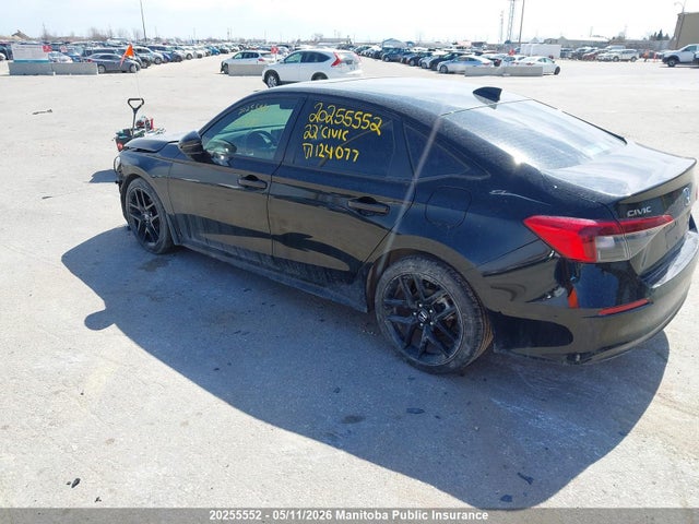 20255552 :رقم المزاد ، 2HGFE2F58NH124077 vin ، 2022 Honda Civic Sport مزاد بيع