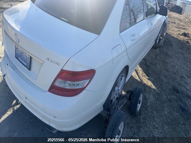 Продаж на аукціоні авто 2009 Mercedes Benz C300w 4matic, vin: WDDGF81X69F276352, номер лоту: 20255566