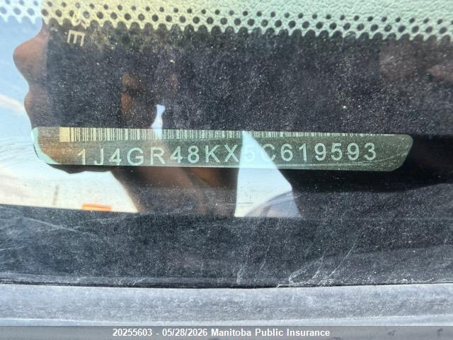2005 Jeep Grand Cherokee Laredo მანქანა იყიდება აუქციონზე, vin: 1J4GR48KX5C619593, აუქციონის ნომერი: 20255603