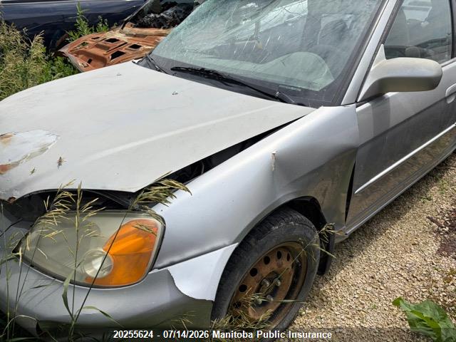 20255624 :رقم المزاد ، 2HGES16683H943093 vin ، 2003 Honda Civic Lx مزاد بيع