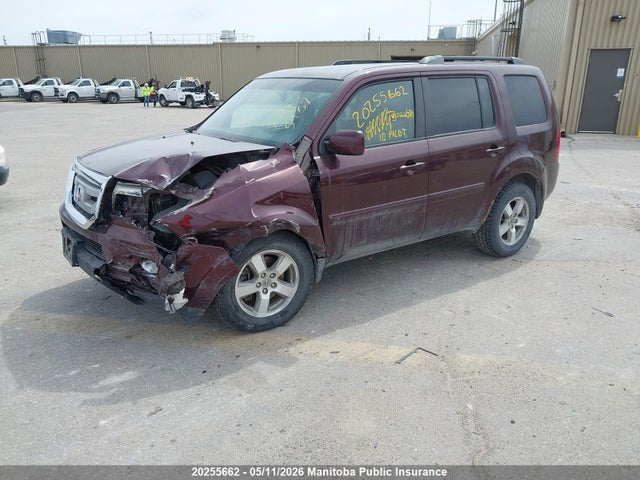 20255662 :رقم المزاد ، 5FNYF4H5XAB022678 vin ، 2010 Honda Pilot Ex-l مزاد بيع