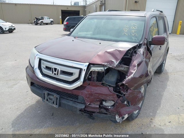 20255662 :رقم المزاد ، 5FNYF4H5XAB022678 vin ، 2010 Honda Pilot Ex-l مزاد بيع