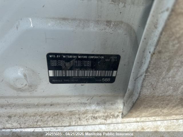 Aukcja sprzedaży 2013 Mitsubishi Lancer Se, vin: JA32V2FW3DU610635, numer aukcji: 20255685