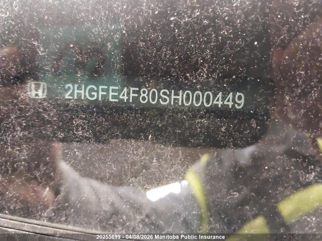Aukcja sprzedaży 2025 Honda Civic Sport Touring Hev, vin: 2HGFE4F80SH000449, numer aukcji: 20255699