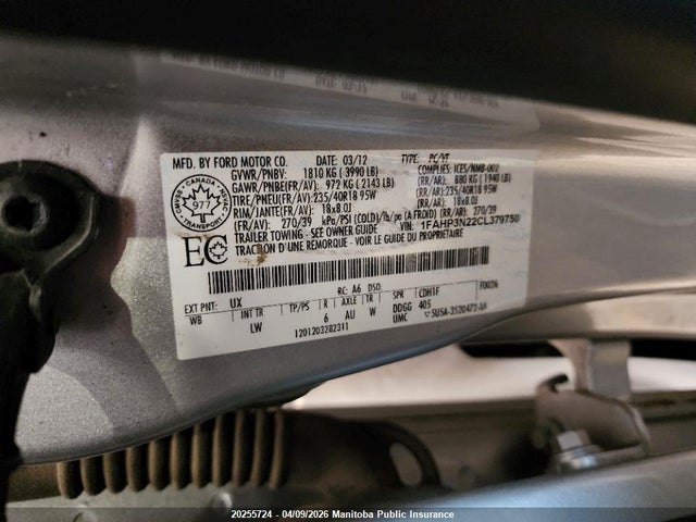 Aukcja sprzedaży 2012 Ford Focus Titanium, vin: 1FAHP3N22CL379750, numer aukcji: 20255724