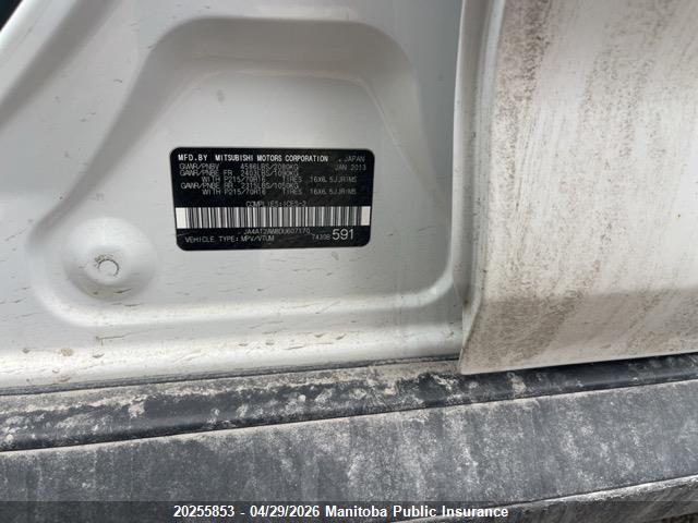 Aukcja sprzedaży 2013 Mitsubishi Outlander Es, vin: JA4AT2AW8DU607170, numer aukcji: 20255853