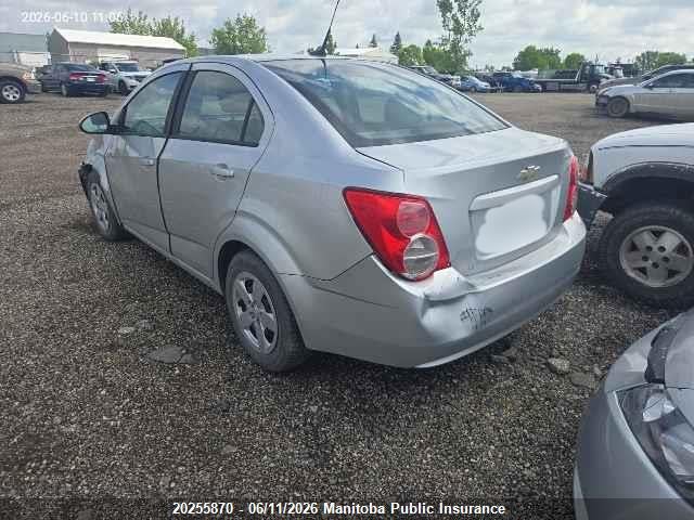 Продаж на аукціоні авто 2012 Chevrolet Sonic Ls, vin: 1G1JA5EH7C4182203, номер лоту: 20255870