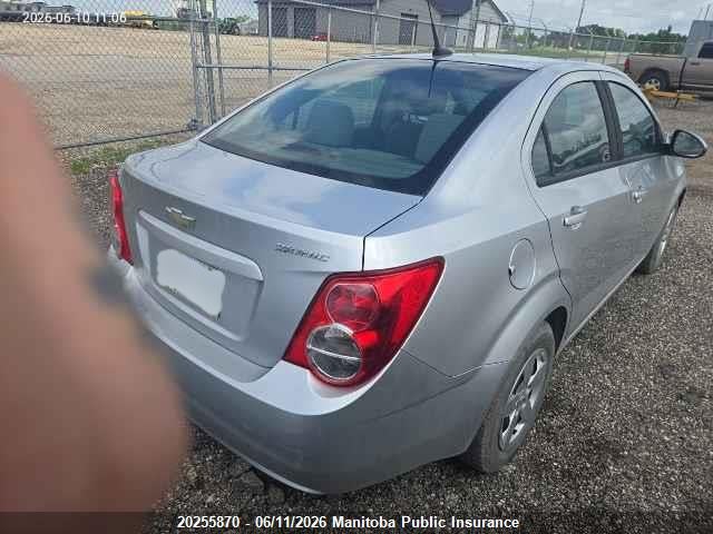 Продаж на аукціоні авто 2012 Chevrolet Sonic Ls, vin: 1G1JA5EH7C4182203, номер лоту: 20255870