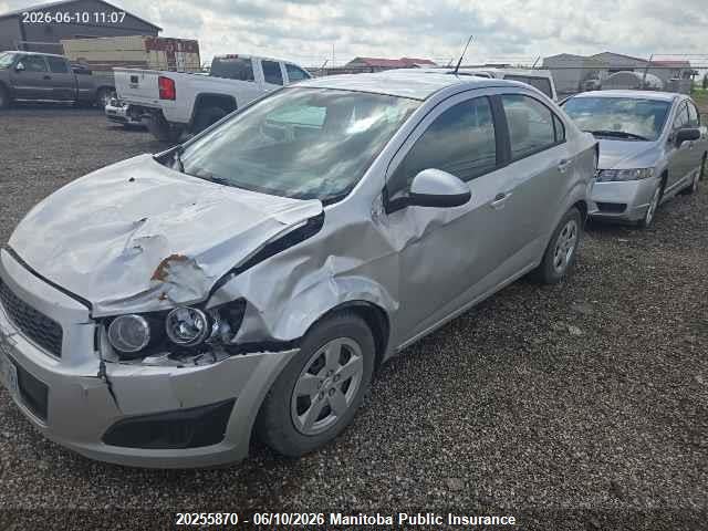 Продаж на аукціоні авто 2012 Chevrolet Sonic Ls, vin: 1G1JA5EH7C4182203, номер лоту: 20255870