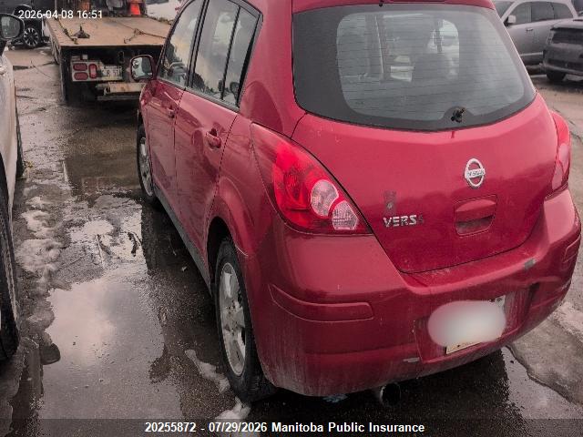 2009 Nissan Versa 1.8s მანქანა იყიდება აუქციონზე, vin: 3N1BC13E49L445552, აუქციონის ნომერი: 20255872