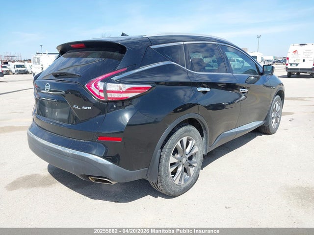 2015 Nissan Murano Sl მანქანა იყიდება აუქციონზე, vin: 5N1AZ2MH6FN218988, აუქციონის ნომერი: 20255882