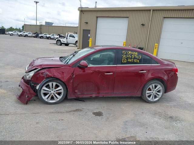 2015 Chevrolet Cruze Ltz Turbo მანქანა იყიდება აუქციონზე, vin: 1G1PG5SB7F7225871, აუქციონის ნომერი: 20255917