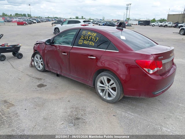 2015 Chevrolet Cruze Ltz Turbo მანქანა იყიდება აუქციონზე, vin: 1G1PG5SB7F7225871, აუქციონის ნომერი: 20255917