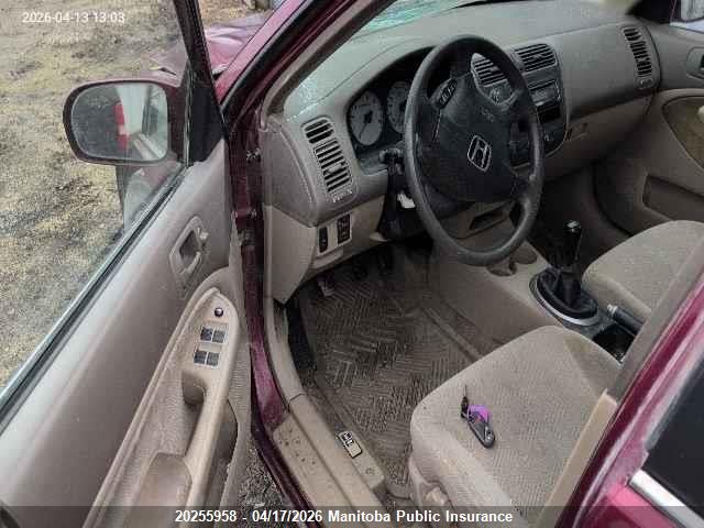 Aukcja sprzedaży 2002 Honda Civic Lx-g, vin: 2HGES15822H916246, numer aukcji: 20255958