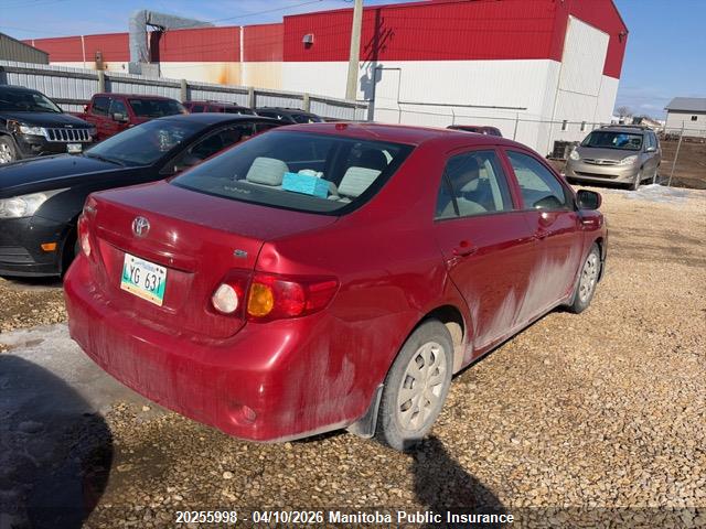 2009 Toyota Corolla მანქანა იყიდება აუქციონზე, vin: 2T1BU40E99C002445, აუქციონის ნომერი: 20255998