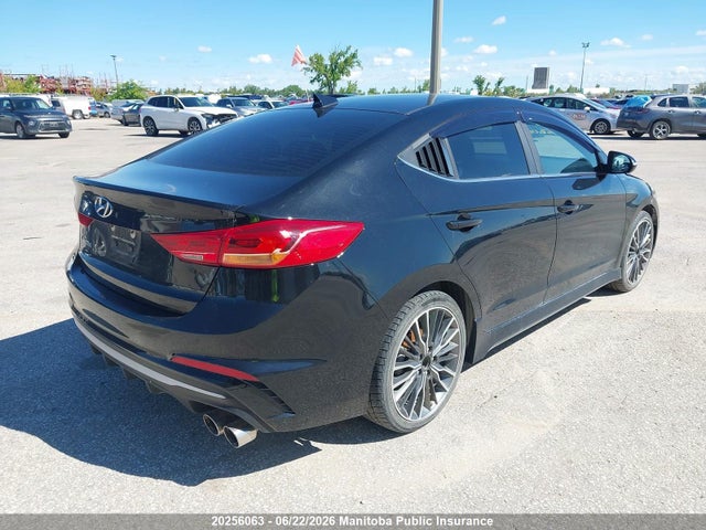 2018 Hyundai Elantra Sport მანქანა იყიდება აუქციონზე, vin: KMHD04LBXJU717047, აუქციონის ნომერი: 20256063