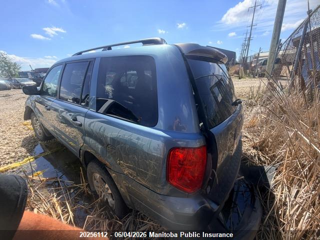 20256112 :رقم المزاد ، 2HKYF18485H004256 vin ، 2005 Honda Pilot Ex مزاد بيع