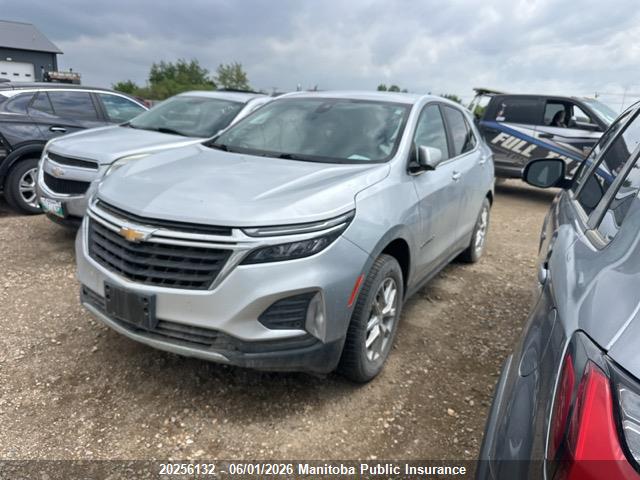 20256132 :رقم المزاد ، 3GNAXUEV8NL272227 vin ، 2022 Chevrolet Equinox Lt مزاد بيع