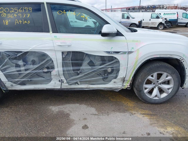 20256199 :رقم المزاد ، 1V2RR2CA0JC564937 vin ، 2018 Volkswagen Atlas مزاد بيع