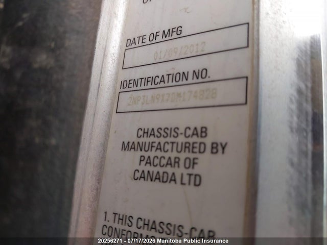 20256271 :رقم المزاد ، 2NP3LN9X7DM174828 vin ، 2013 Peterbilt  مزاد بيع